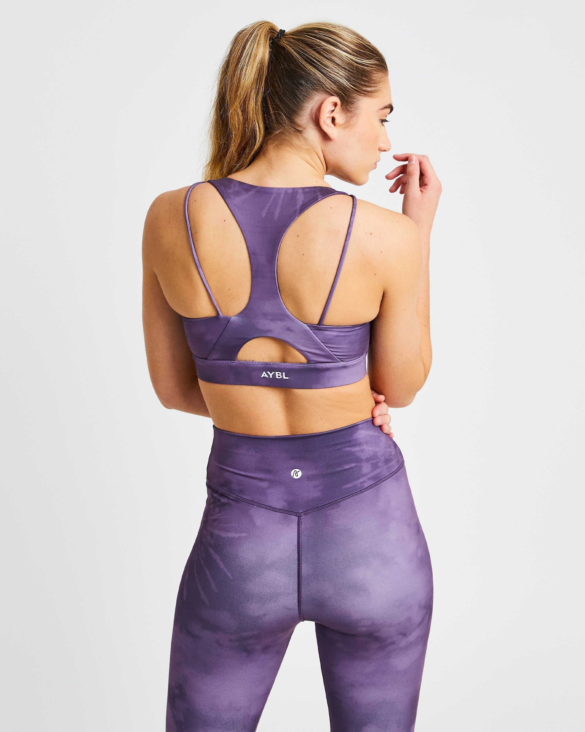 Core Sports Bra - Purple Tie Dye