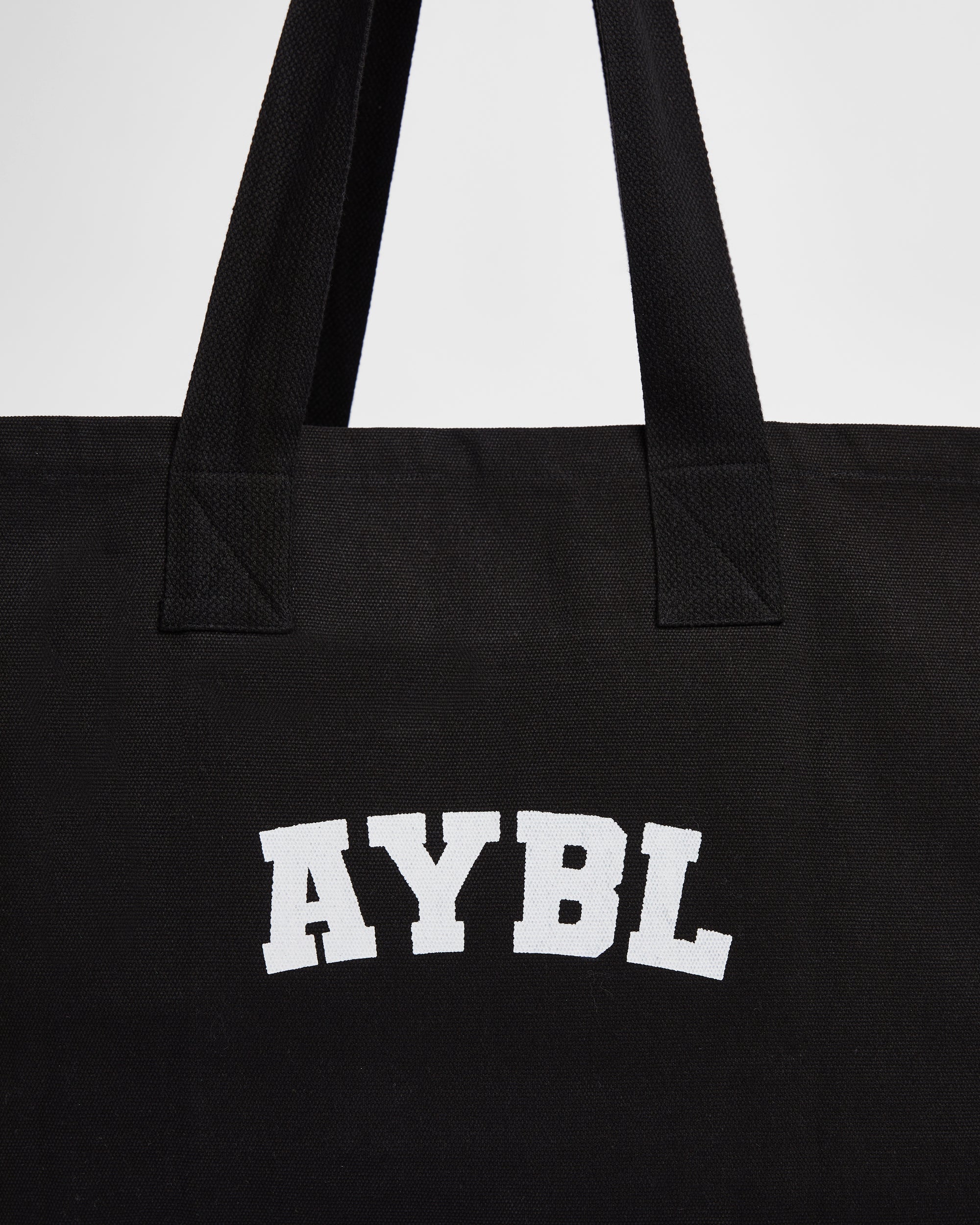 Varsity Tote Bag - Black